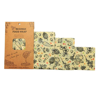 Beeswax Food Wraps – 3-Pack, 4-Pack & DIY Roll