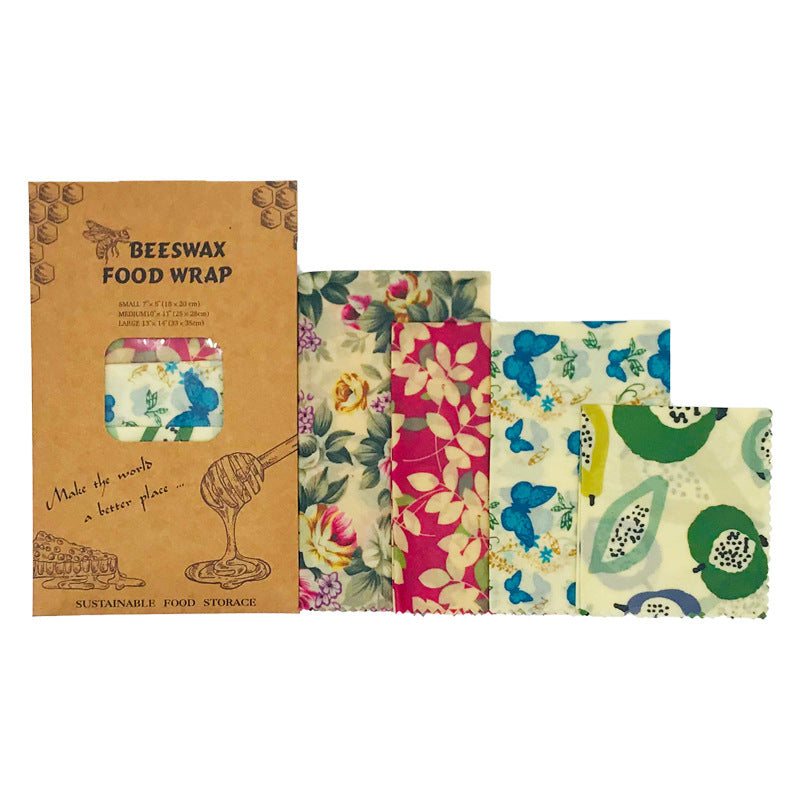 Beeswax Food Wraps – 3-Pack, 4-Pack & DIY Roll