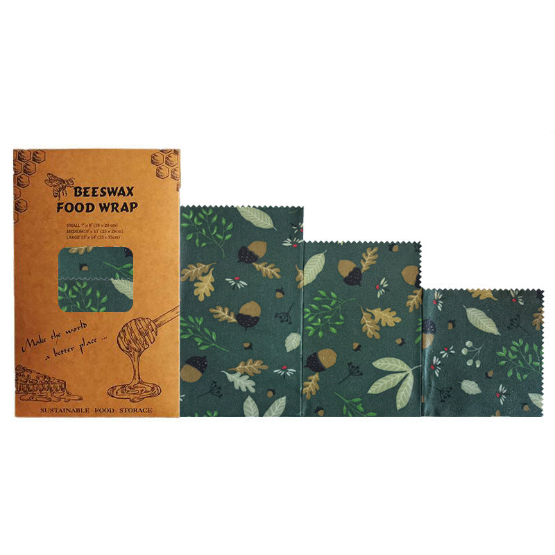 Beeswax Food Wraps – 3-Pack, 4-Pack & DIY Roll