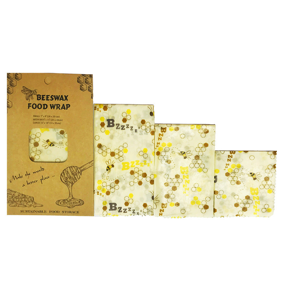 Beeswax Food Wraps – 3-Pack, 4-Pack & DIY Roll