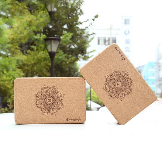 Cork Yoga Brick - High-Density, Durable, Skid-Proof