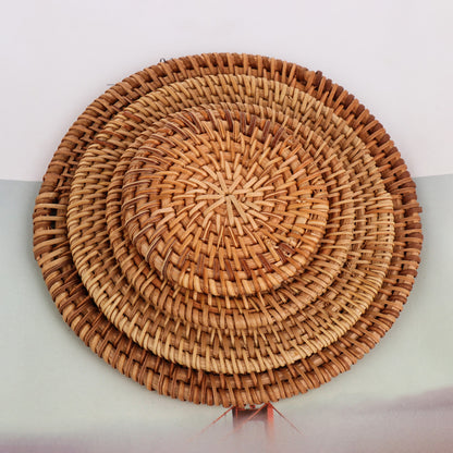 Handcrafted Rattan Coaster Set – Heat Resistant and Stylish