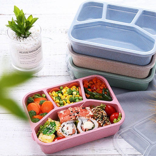 Wheat Straw Bento Lunch Box – 4 Compartments