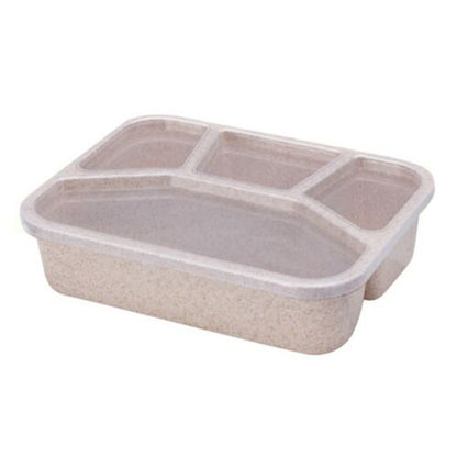 Wheat Straw Bento Lunch Box – 4 Compartments