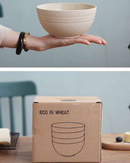 Wheat Straw Bowls Set