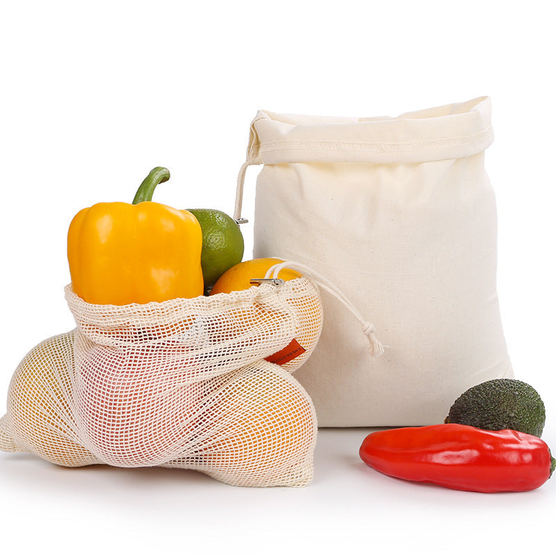 Multi-Purpose Cotton Drawstring Bag - Food Storage