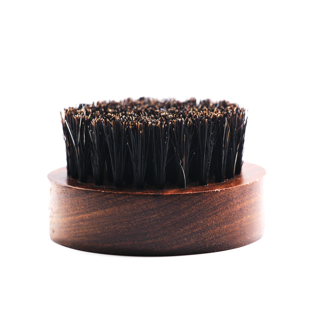 Black Gold Sandalwood Boar Bristles Beard Brush