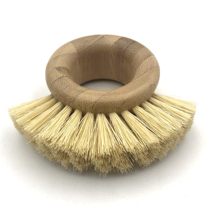 Scrubbing Bamboo Dish Brush with Sisal Bristles