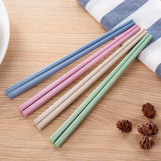 Reusable  Wheat Straw Chopsticks – Sets of 1/2/5