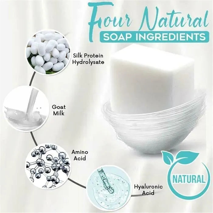 Silk Protein Cleansing Soap with Natural Goat Milk