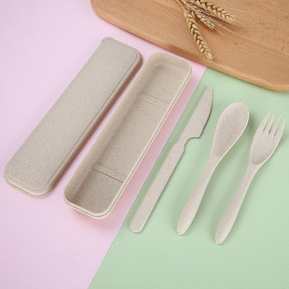 Sustainable Cutlery Set – Knife, Fork, and Spoon with Box