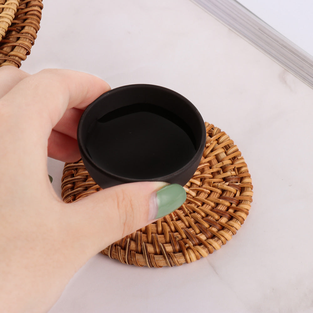 Handcrafted Rattan Coaster Set – Heat Resistant and Stylish