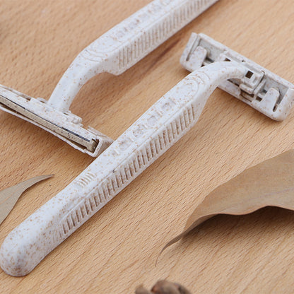 Twin Blade Disposable Razor - Biodegradable Wheat Straw