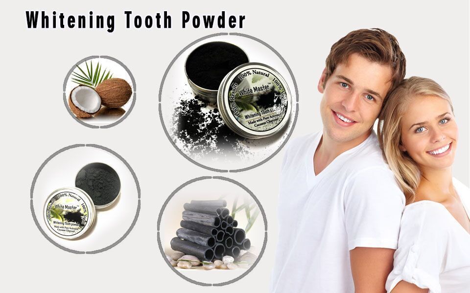 Natural Activated Coconut Charcoal Teeth Whitening Powder