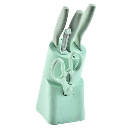 Wheat Straw & Stainless Steel Kitchen Utensil Set