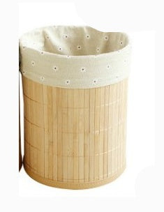 Natural Bamboo Trash Can