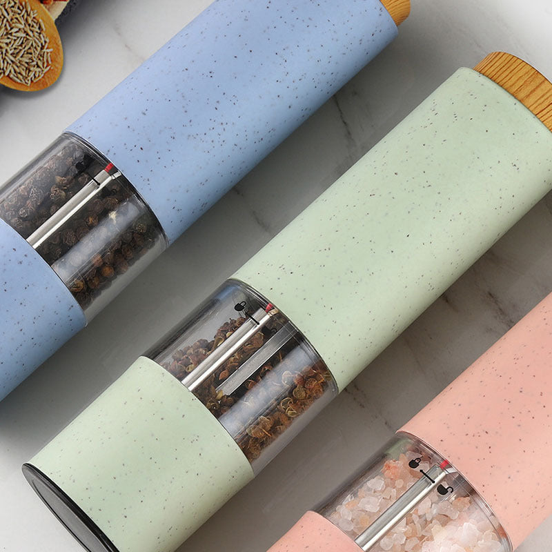Wheat Straw Electric Salt and Pepper Grinders