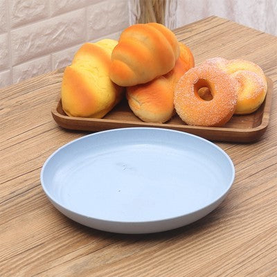 Sustainable 8-Inch Wheat Straw Dinner Plates