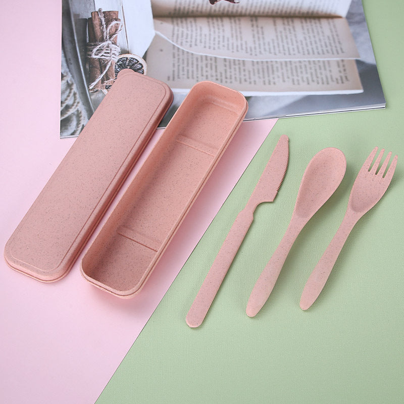 Sustainable Cutlery Set – Knife, Fork, and Spoon with Box