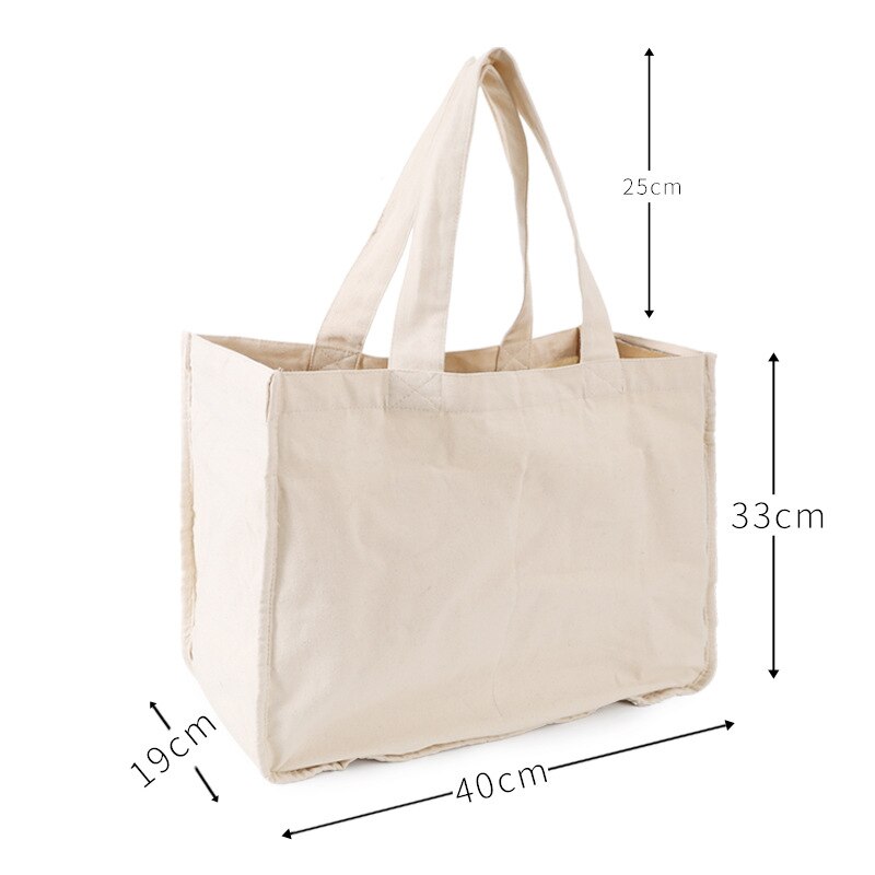 Large Capacity Cotton Foldable Canvas Tote Bag