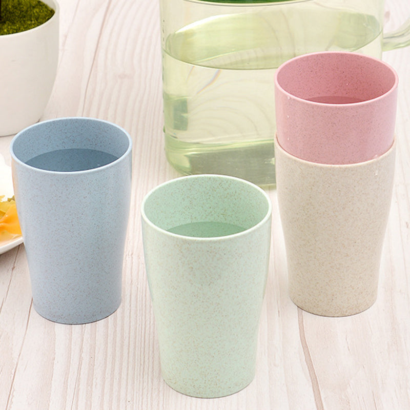 Wheat Straw 4-Piece Drinking Cups – 13.5 oz