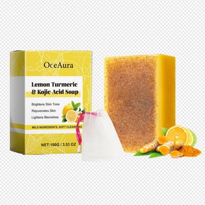 Lemon Turmeric Kojic Acid Soap - Natural Skin Beauty