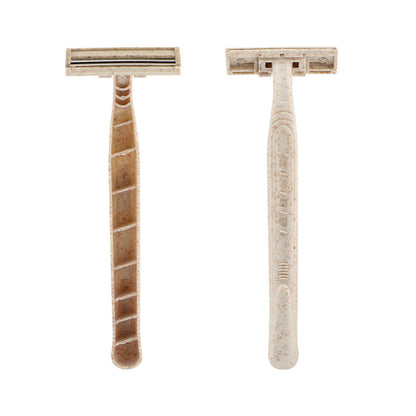 Twin Blade Disposable Razor - Biodegradable Wheat Straw