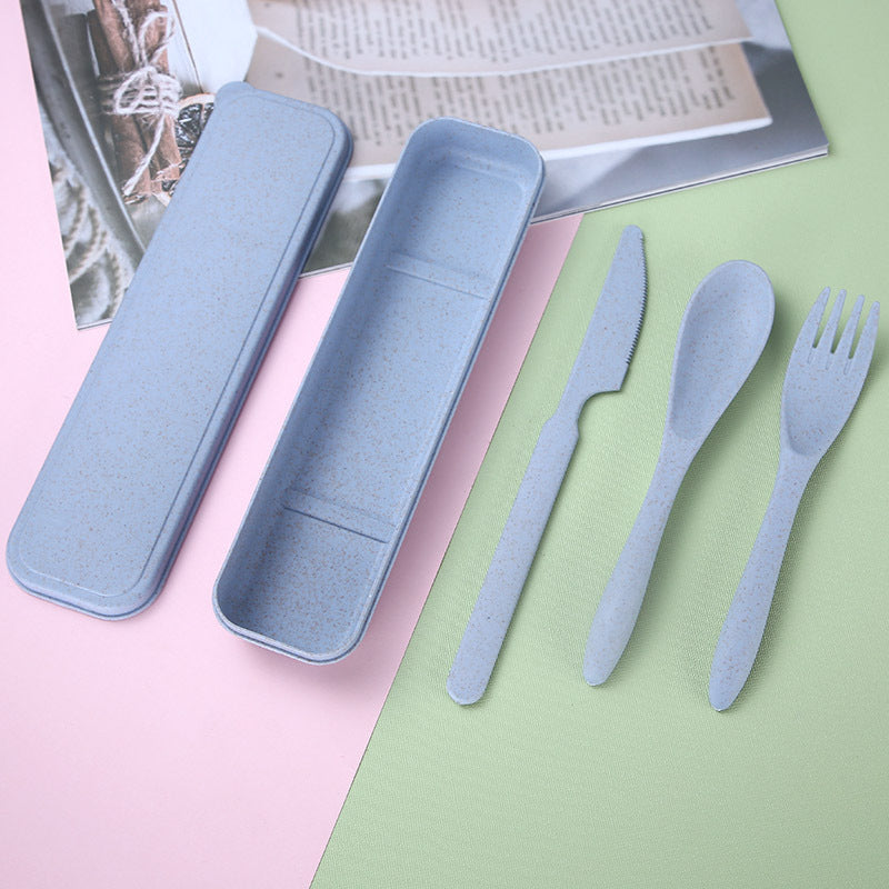 Sustainable Cutlery Set – Knife, Fork, and Spoon with Box