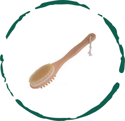 BeNat Eco-Friendly Bath & Body Massage Brush with Natural Boar Bristles