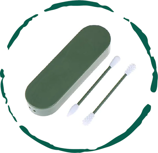 BeNat Reusable Silicone Cotton Swab - 2 Pack