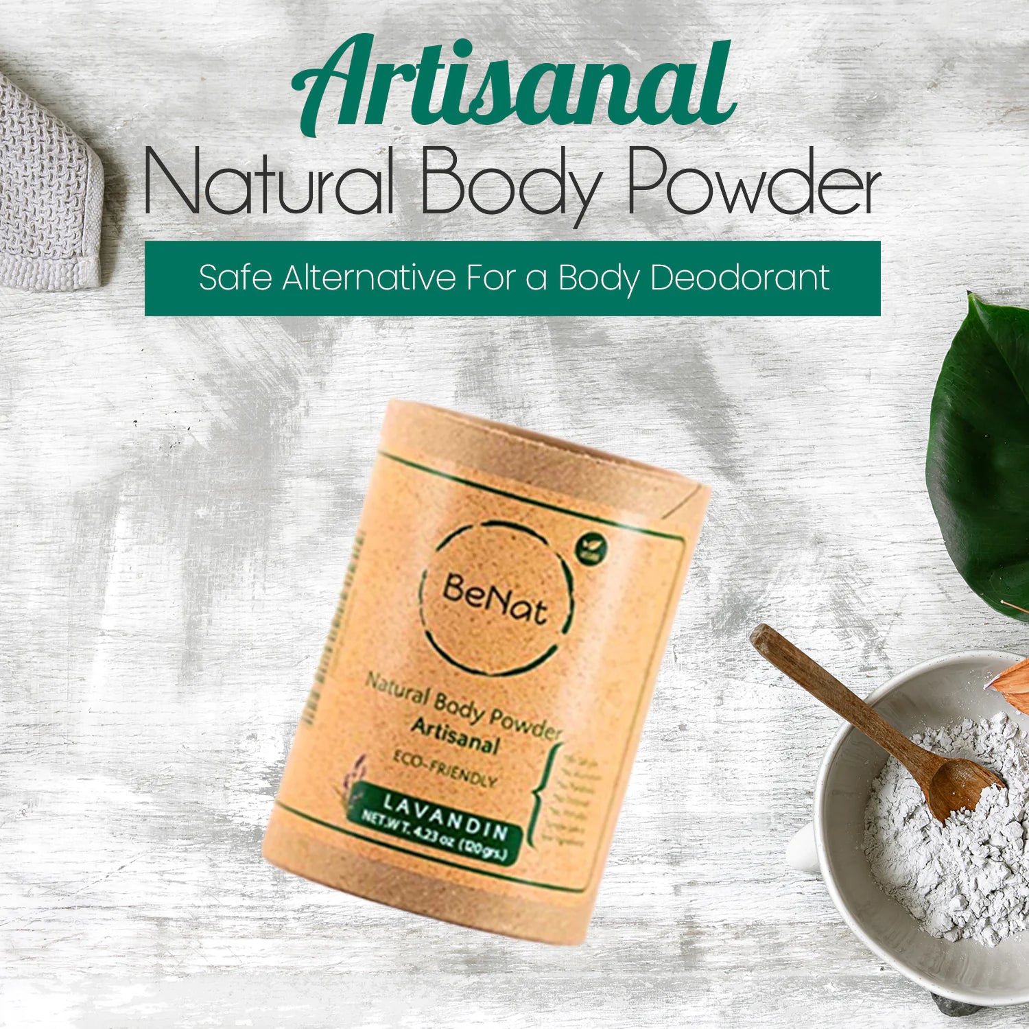 BeNat natural artisanal body powder