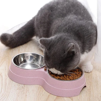 Wheat Straw Small Pet Bowl – Eco-Friendly, Durable, and Cute