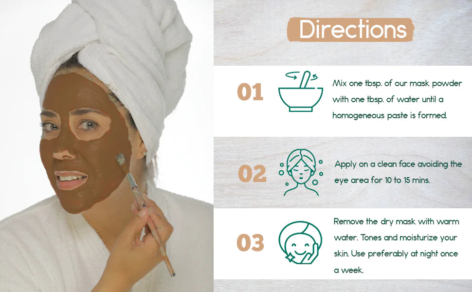 Mud and Arnica Face Mask Directions