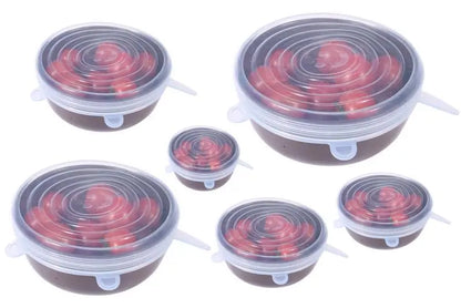 Reusable Silicone Lids - Set of 6