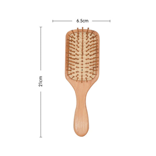 Natural Bamboo Hair Brush for Healthy Hair & Scalp Care