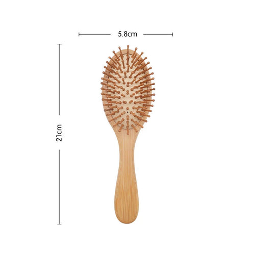 Natural Bamboo Hair Brush for Healthy Hair & Scalp Care