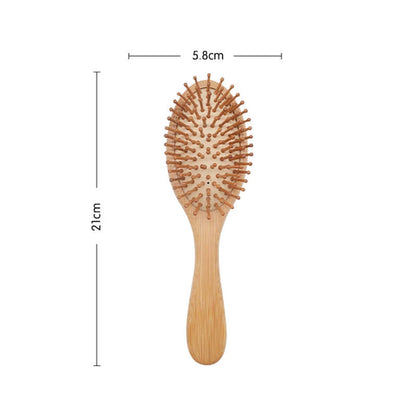 Natural Bamboo Hair Brush for Healthy Hair & Scalp Care