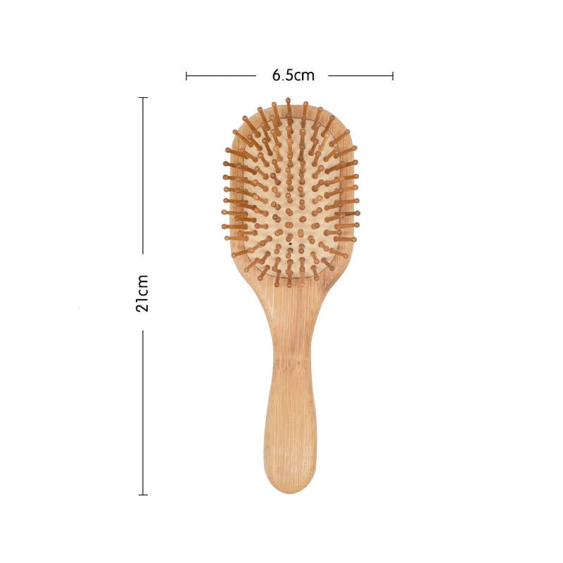 Natural Bamboo Hair Brush for Healthy Hair & Scalp Care