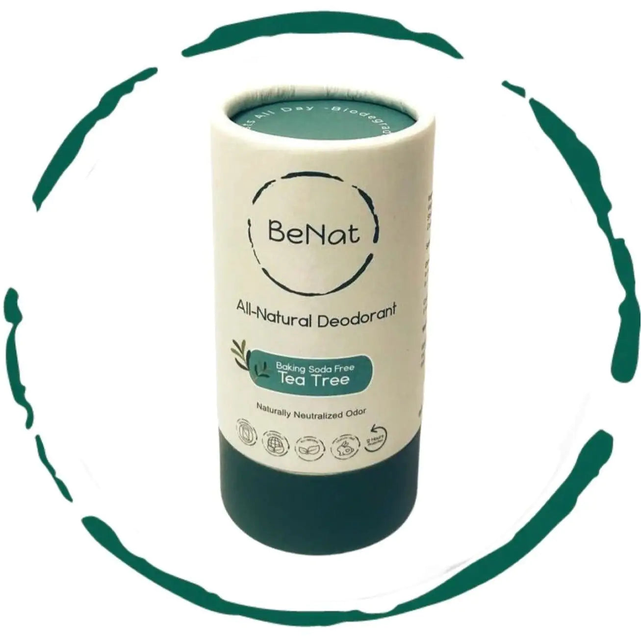 All Natural, Plastic-Free Deodorant (USA Only)