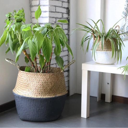 Bamboo Wicker Basket - Handmade Natural Storage