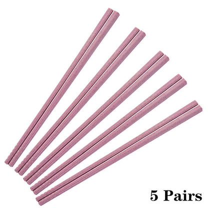 Reusable  Wheat Straw Chopsticks – Sets of 1/2/5