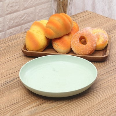 Sustainable 8-Inch Wheat Straw Dinner Plates