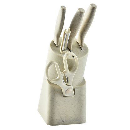 Wheat Straw & Stainless Steel Kitchen Utensil Set