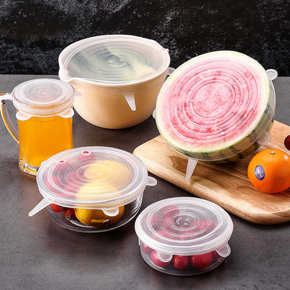 Reusable Silicone Lids - Set of 6