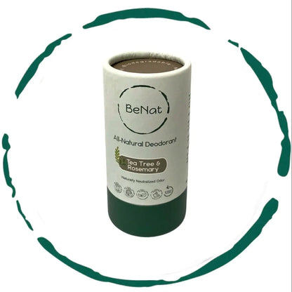 All Natural, Plastic-Free Deodorant (USA Only)