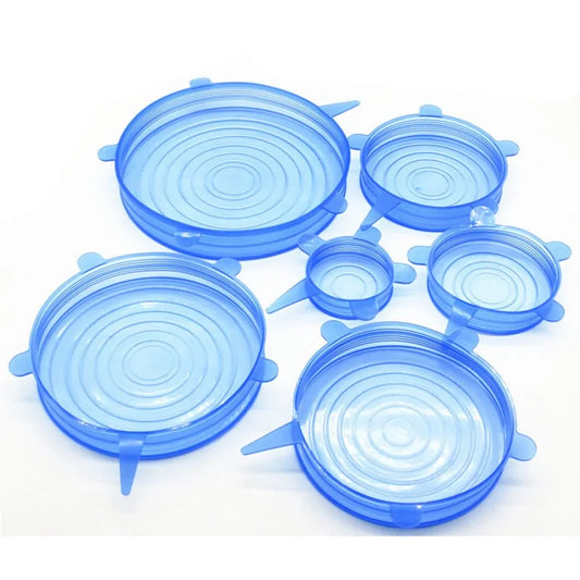 Reusable Silicone Lids - Set of 6