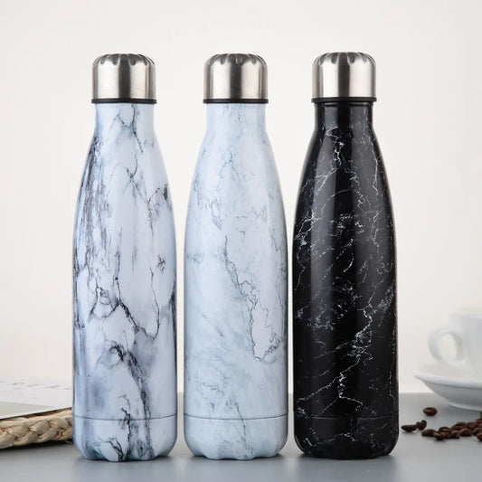 Stainless Steel Insulated Bottle - Keeps Drinks Hot or Cold